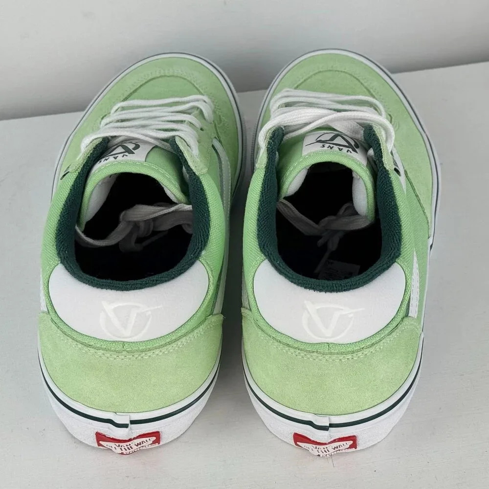 Men's 8.5 - VANS Rowan Skate Suede/Canvas Shoe Mint - RARE